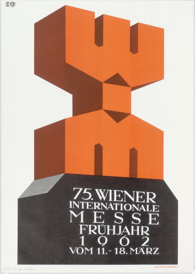 Ein Plakat für die 75. Internationale Messe Frühling in München, Deutschland, mit einem weißen Hintergrund, Text und einer bunten, detailreichen Skulptur in der Mitte.